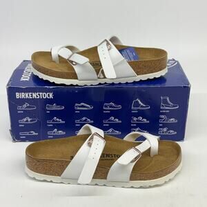 Birkenstock Birko Flor Sandals Mayari White Size 5 EU - 36 Women’s New